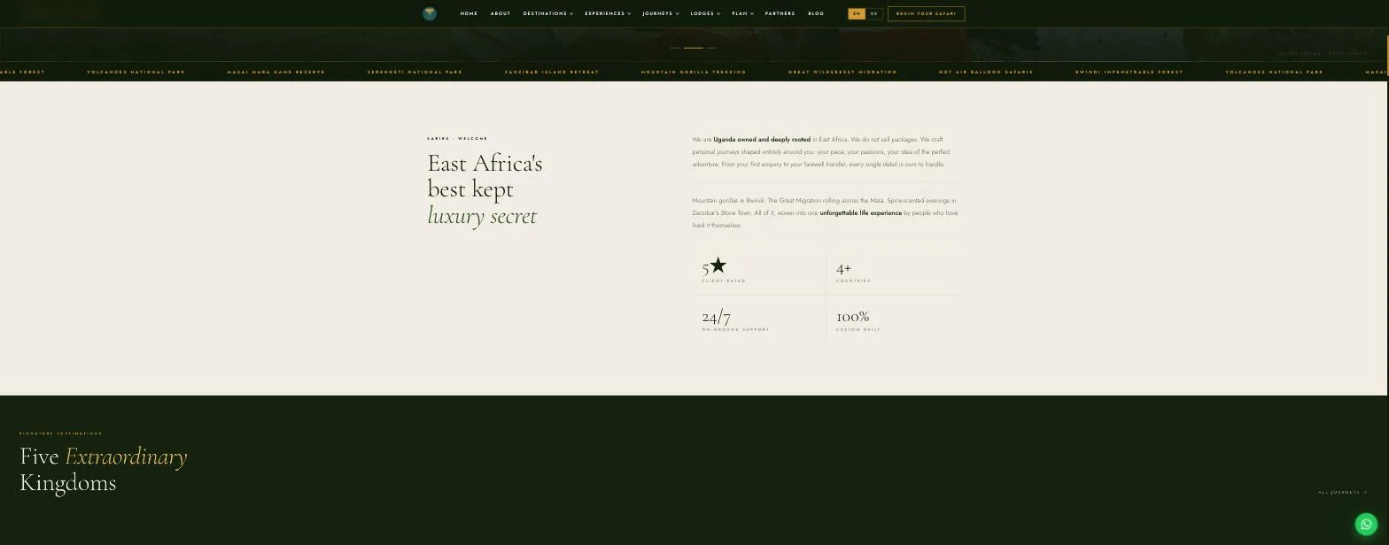 Savannah Explore Africa - Luxury Safari Booking Platform detail 1